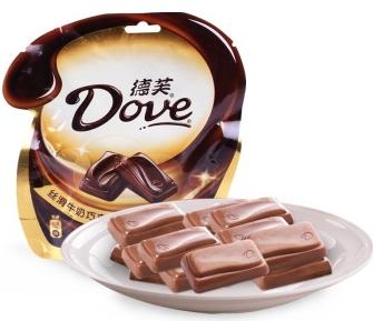 德芙巧克力受中國人歡迎的休閑食品