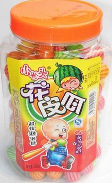 小光頭花皮瓜西瓜泡泡糖