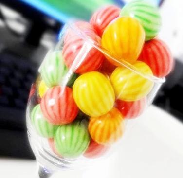 小光頭花皮瓜西瓜泡泡糖口味純正質量好